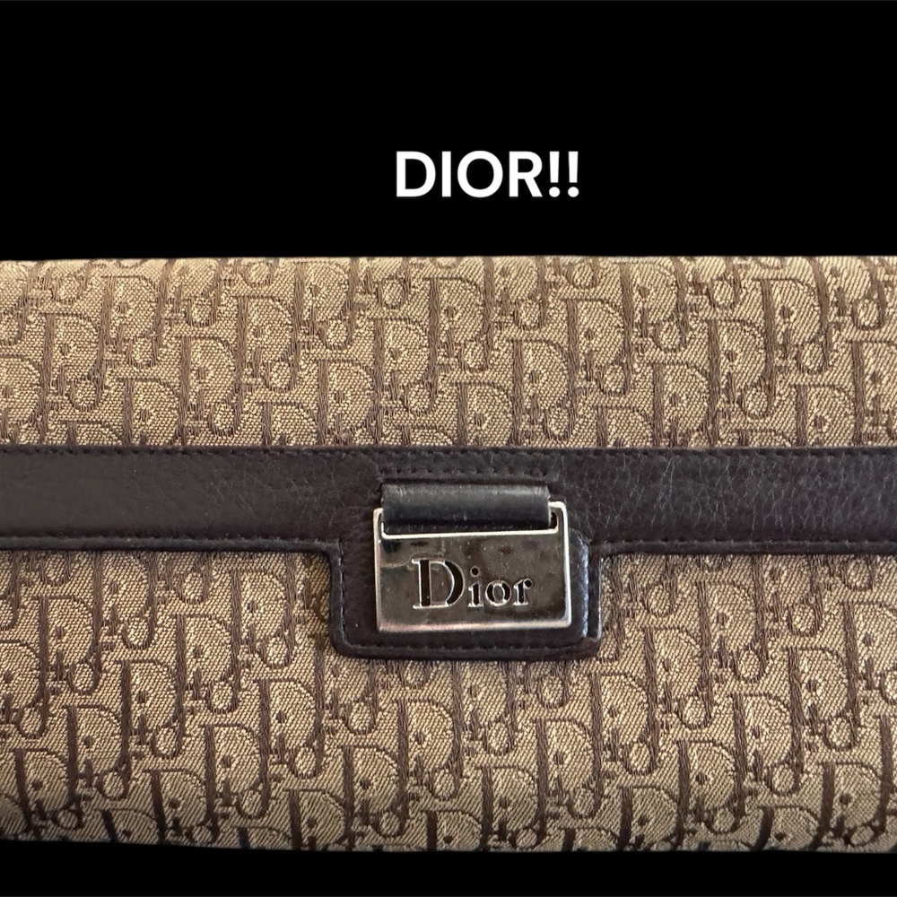 Dior wallet Brown Monogram canvas and leather